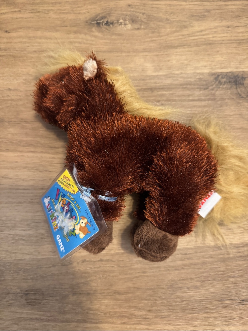 GANZ Plush Brown Horse with Tan Mane - Soft Cuddly Toy